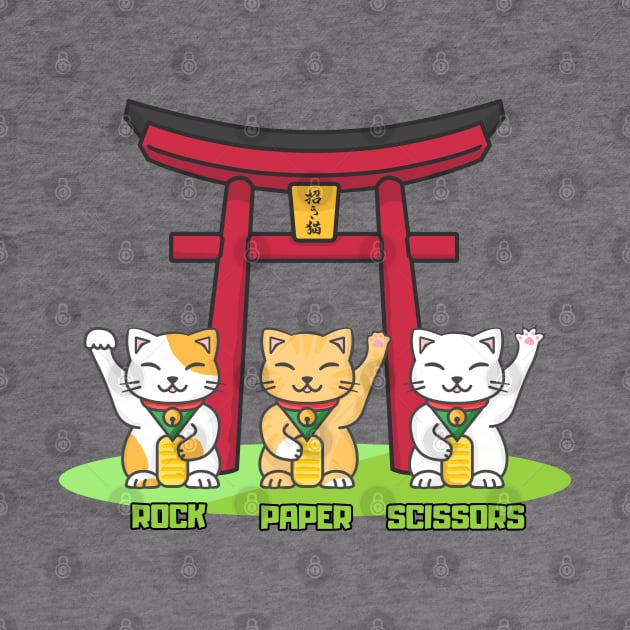 Rock Paper Scissors Manekineko by Cerealbox Labs